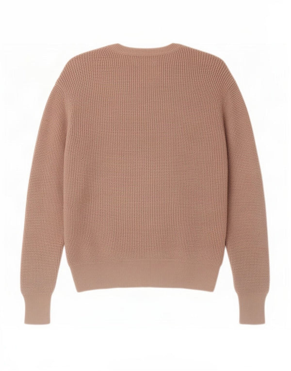 All Saints Herre Crew Neck Jumper Sweater Small Pink Bomuld