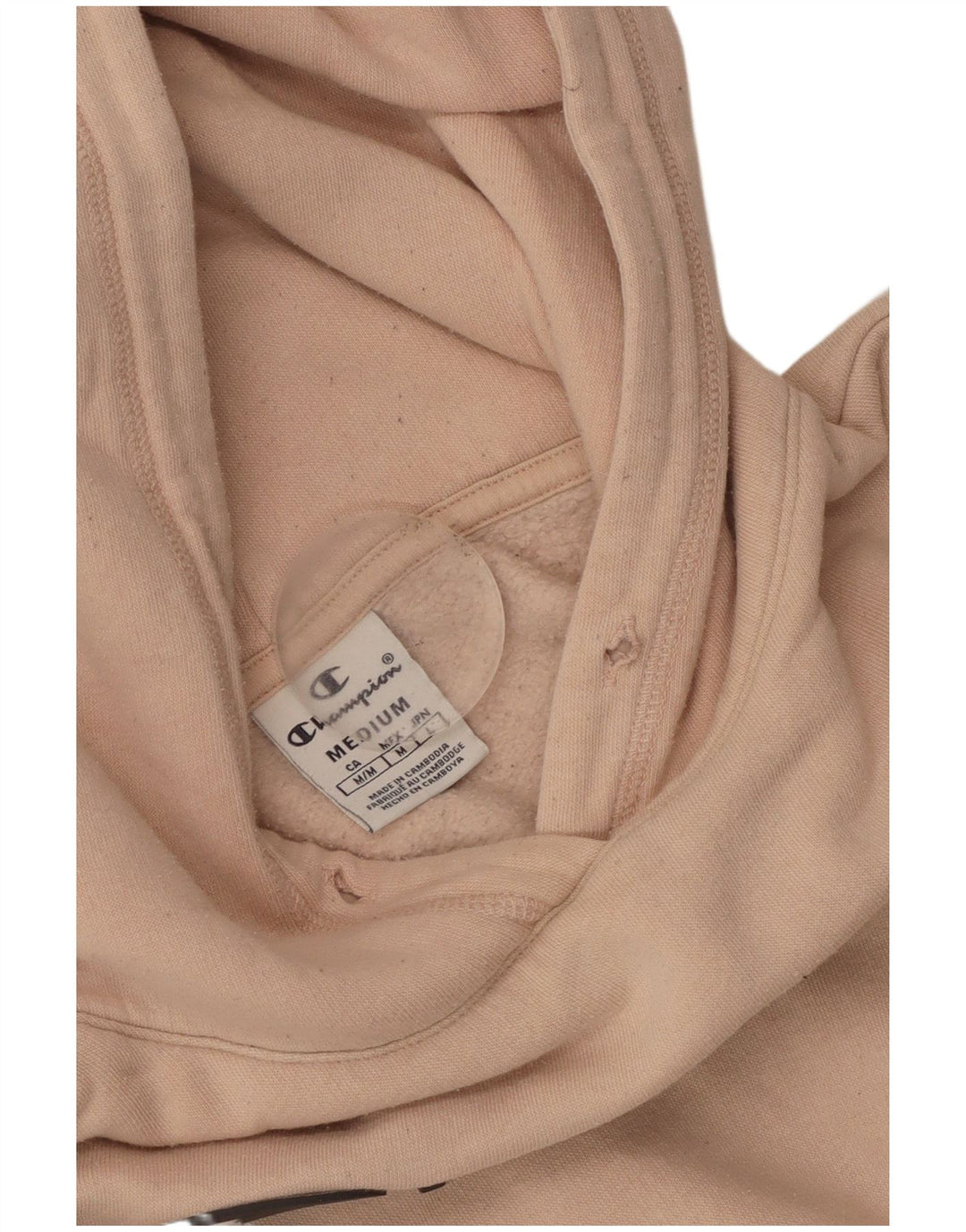 CHAMPION Grafisk hættetrøje til kvinder UK 12 Medium Pink