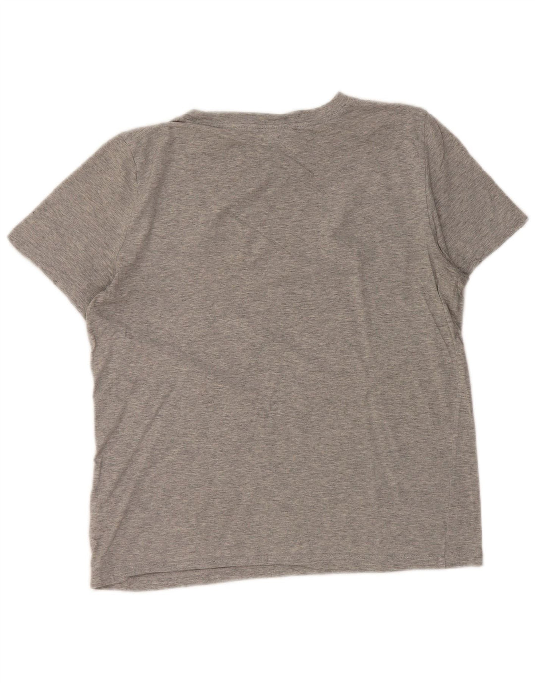 COS Dame T-Shirt Top UK 14 Medium Grey Flecked Bomuld