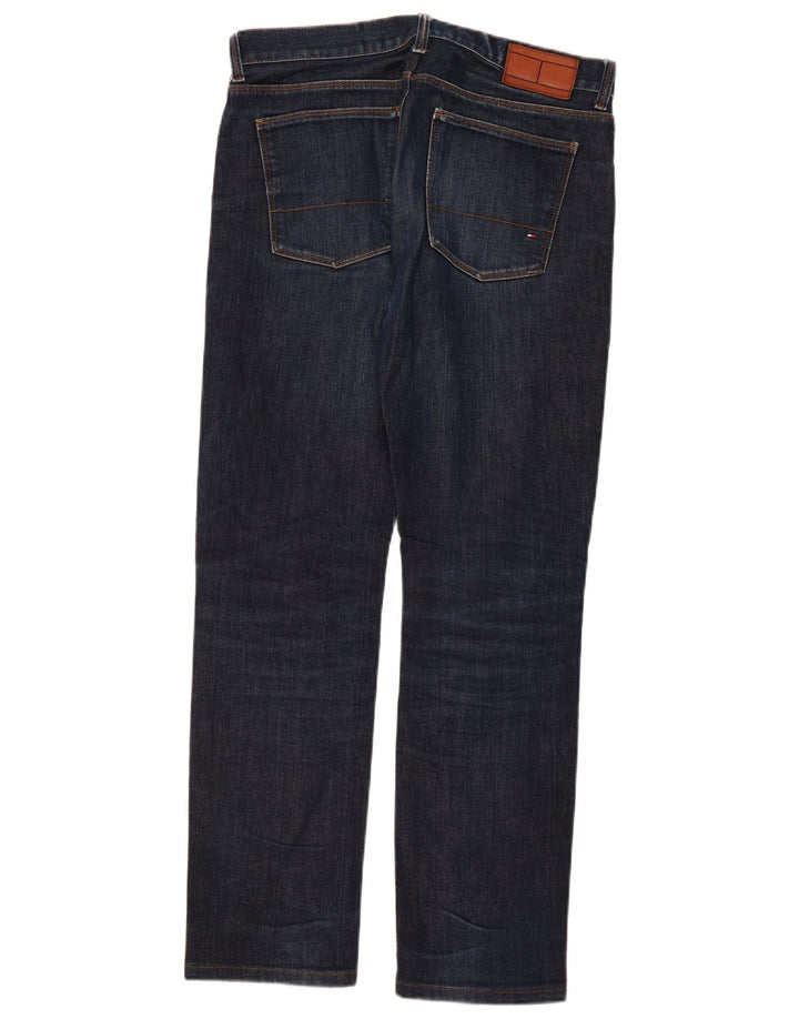 Tommy Hilfiger Herre Slim Jeans W32 L30 Marineblå Bomuld
