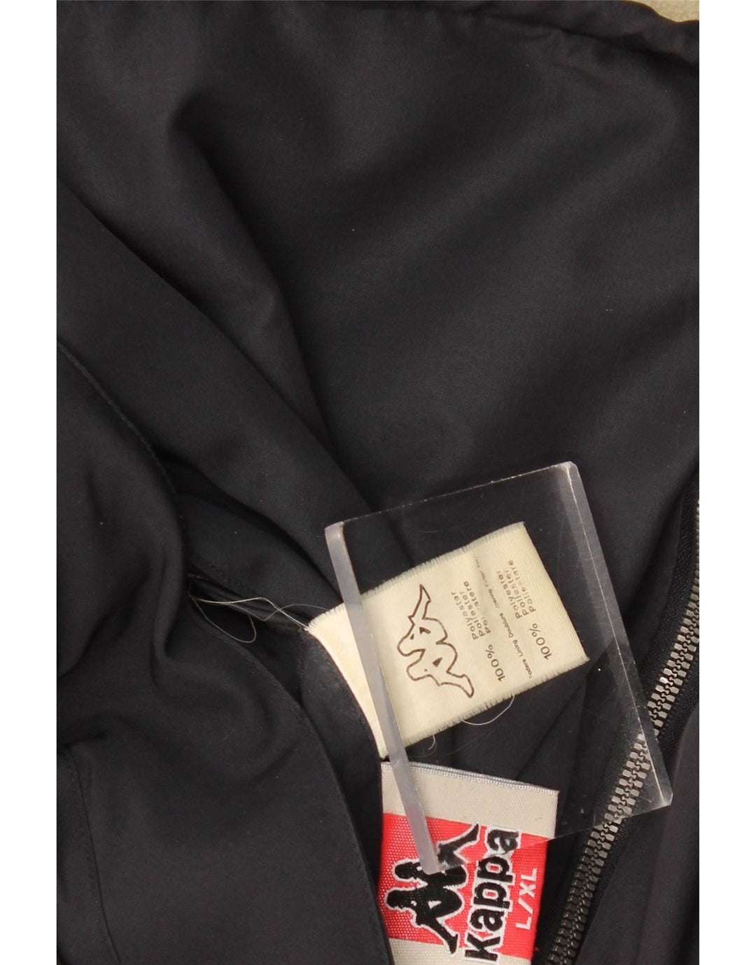 KAPPA Vendbar Herrejakke UK 40 Large Navy Blue Polyester