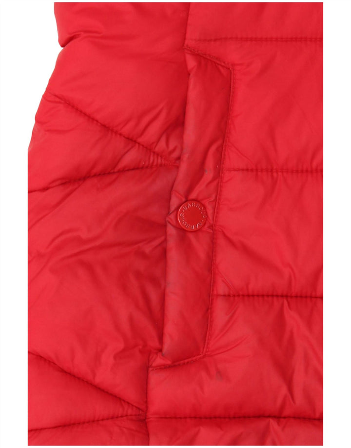 Barbour Herre polstret jakke UK 8 Lille rød polyamid