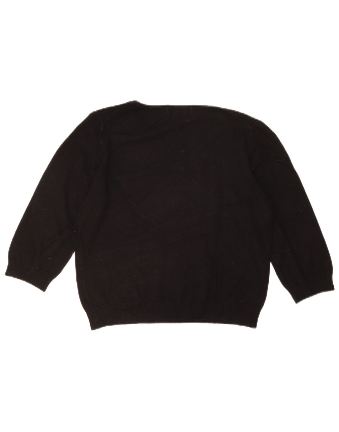 Marks & Spencer Womens Crop V-hals sweater UK 16 Large Black
