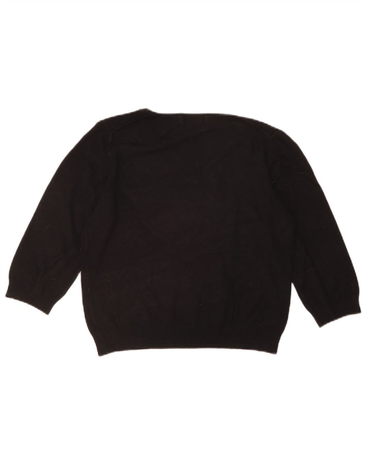 Marks & Spencer Womens Crop V-hals sweater UK 16 Large Black