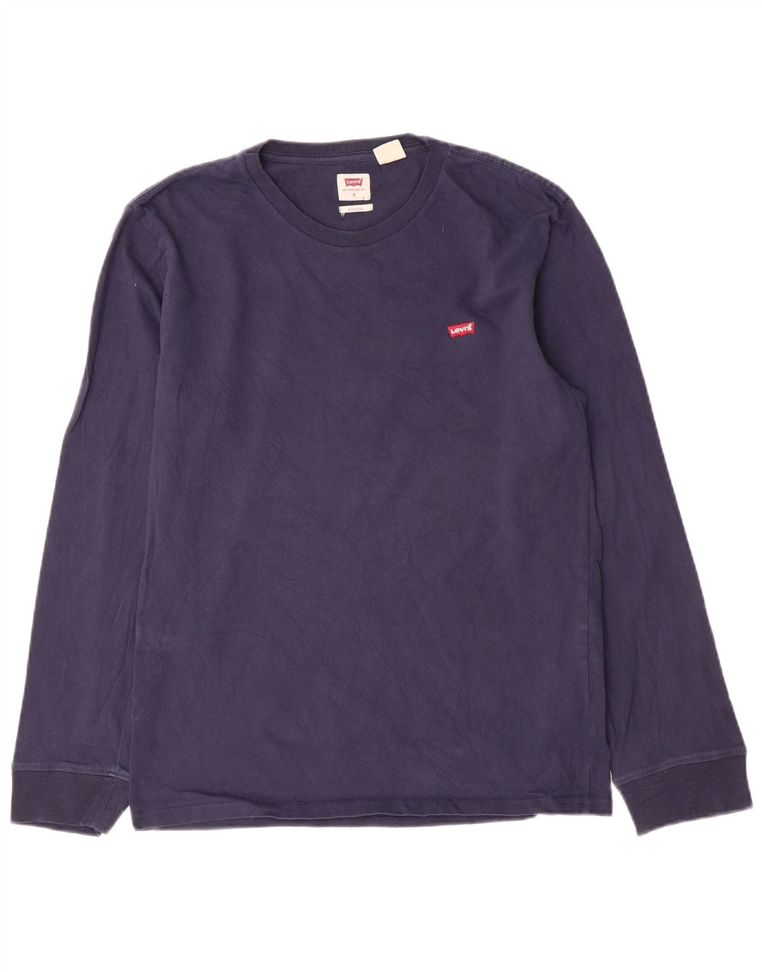 Levi's Herre Standard Fit Top Langærmet Lille Marineblå Bomuld