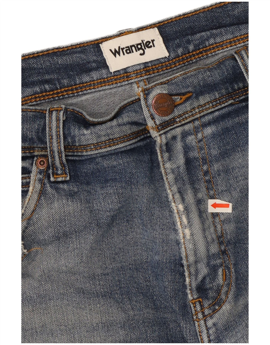 Wrangler Herre Texas Straight Jeans W32 L30 Blå Bomuld