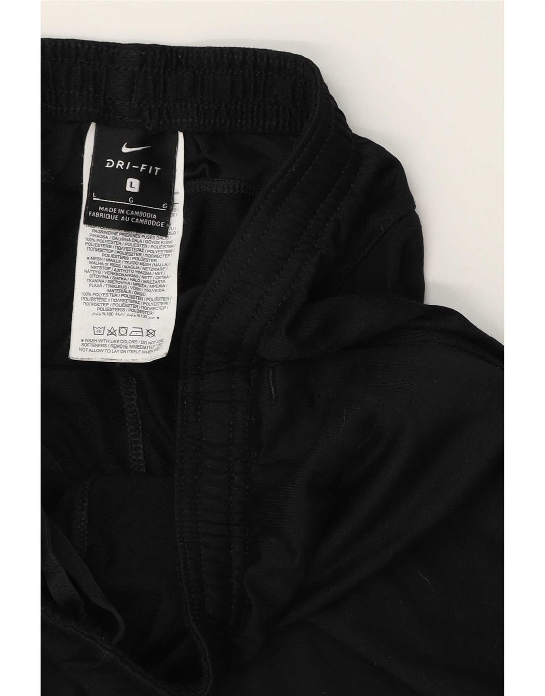 Nike Herre Dri Fit træningsdragt Bukser Large Black Colourblock Polyester