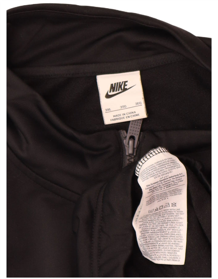 Nike Sweatshirt med lynlås til mænd 3XL sort polyester