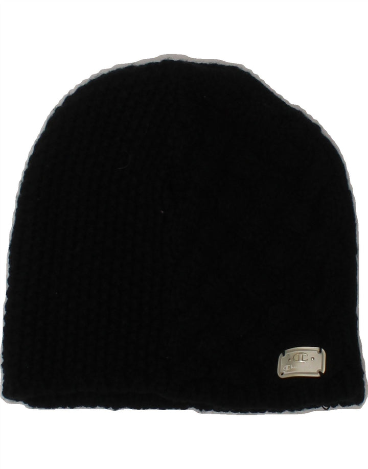 CHAMPION Womens Beanie Hat One Size Black Vintage Champion and Second-Hand Champion from Messina Hembry 