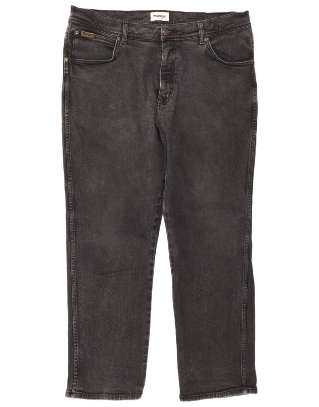 Wrangler Herre Texas Straight Jeans W40 L30 Grå Bomuld