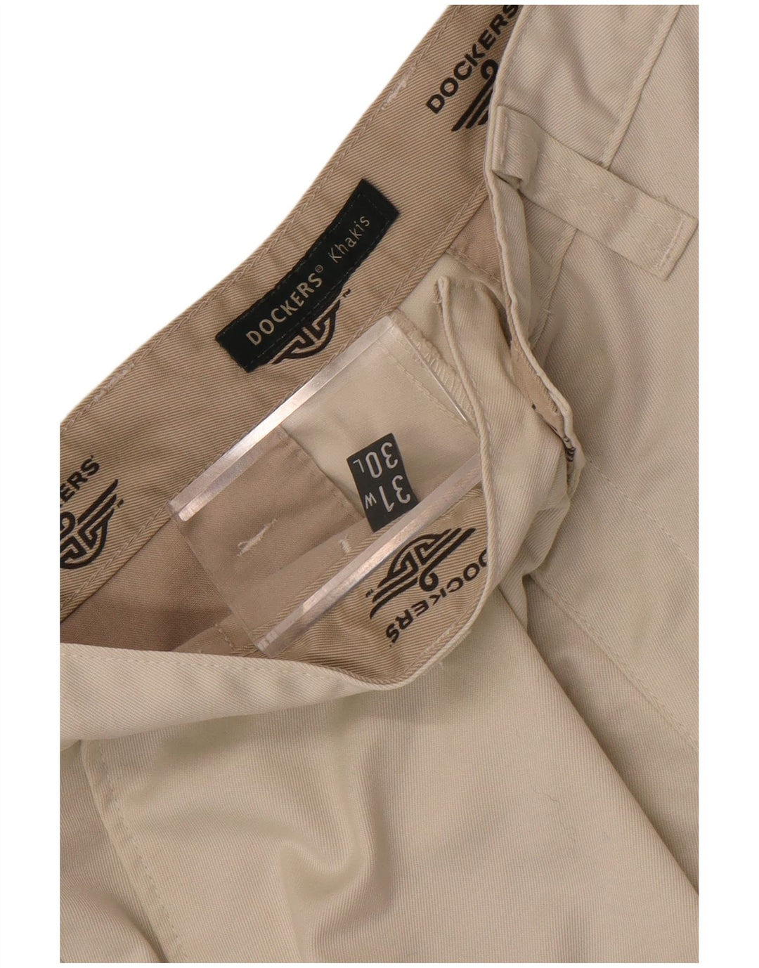 Dockers Herre Khakis Lige Chino Bukser W31 L30 Off White