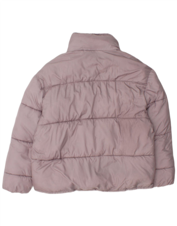 Zara polstret jakke til kvinder UK 14 Medium Pink Polyester