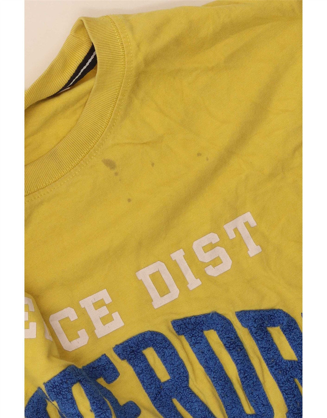 Superdry Grafisk T-shirt til mænd, medium gul bomuld