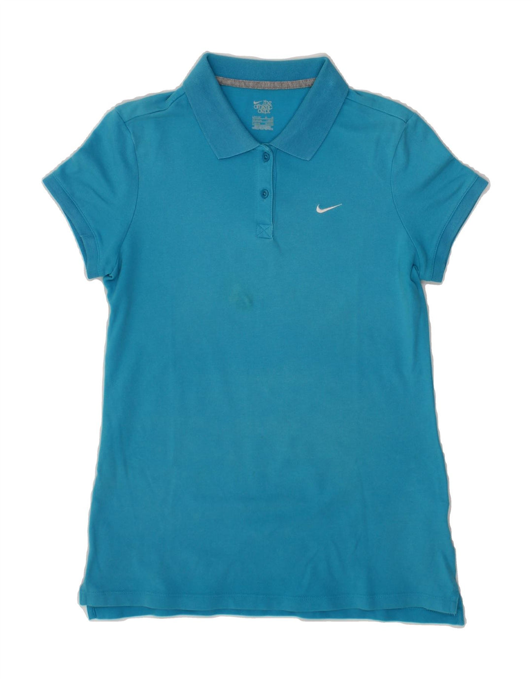 NIKE Womens Polo Shirt UK 16/18 Large Blue Cotton Vintage Nike and Second-Hand Nike from Messina Hembry 