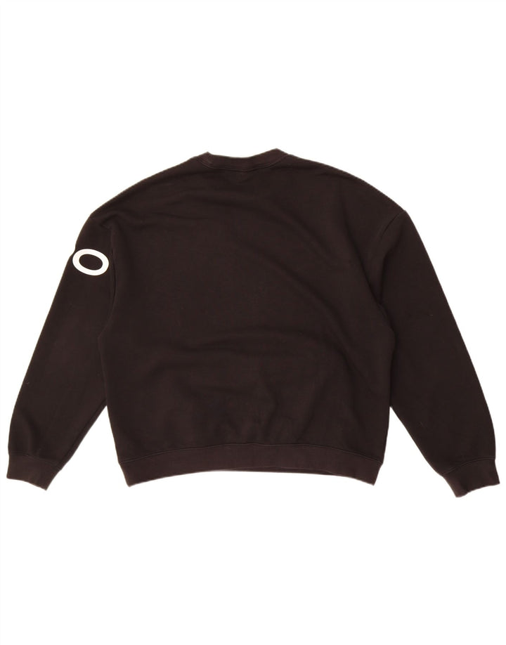 Nike Womens Grafisk Oversized Sweatshirt Jumper UK 10 Small Black Bomuld