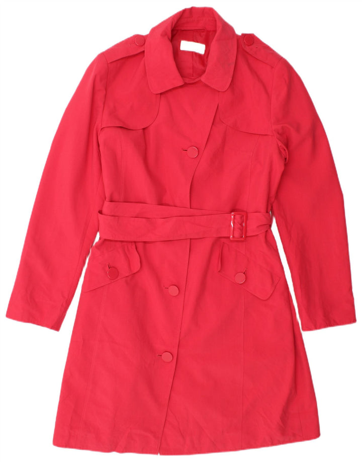 Marks & Spencer Trench Coat til kvinder UK 12 Medium Pink Polyester