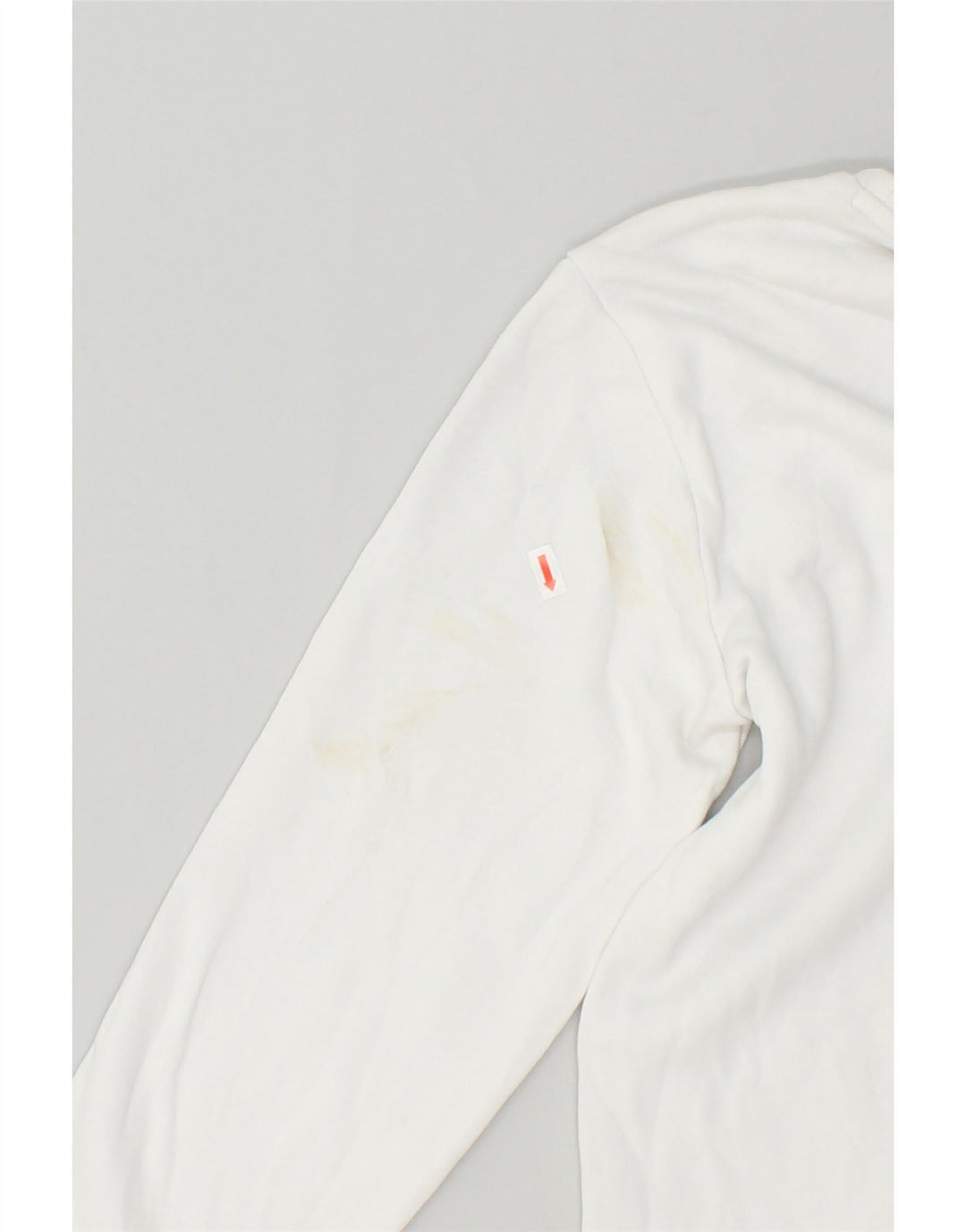 LEE Womens Regular Fit Sweatshirt Jumper UK 14 Medium White Cotton Vintage Lee and Second-Hand Lee from Messina Hembry 