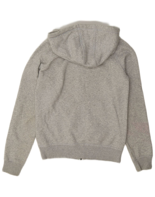 Adidas Dame Grafisk Oversized Hættetrøje Sweater med lynlås UK 8 Small Grey Flecked