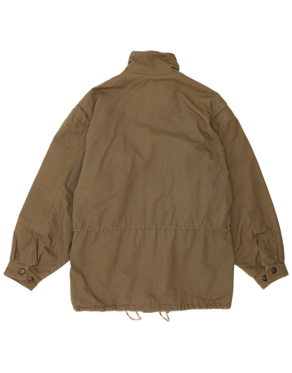 Vintage Herre Utility Jacket UK 42 XL Khaki Cotton