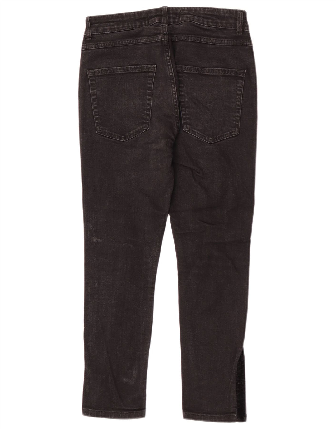 Zara Herre Cropped Jeans EU 38 Small W30 L24 Black Colourblock