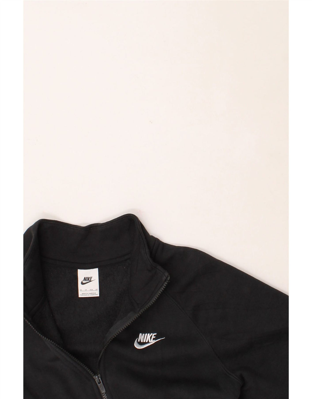 NIKE Mens Tracksuit Top Jacket XS Black Cotton Vintage Nike and Second-Hand Nike from Messina Hembry 