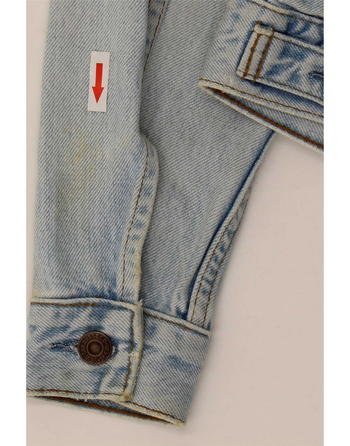 Levi's Womens Crop denimjakke UK 10 Small Blue Cotton