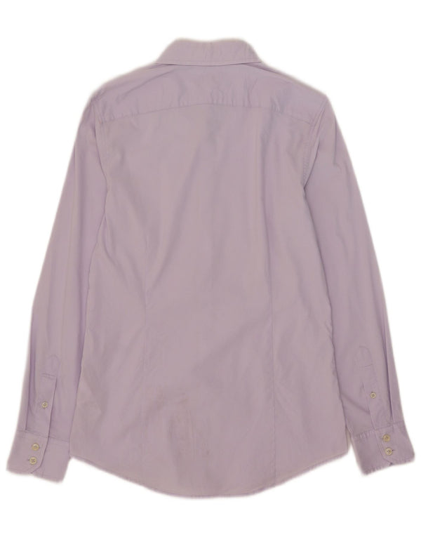 Benetton Herreskjorte Medium Lilla Bomuld