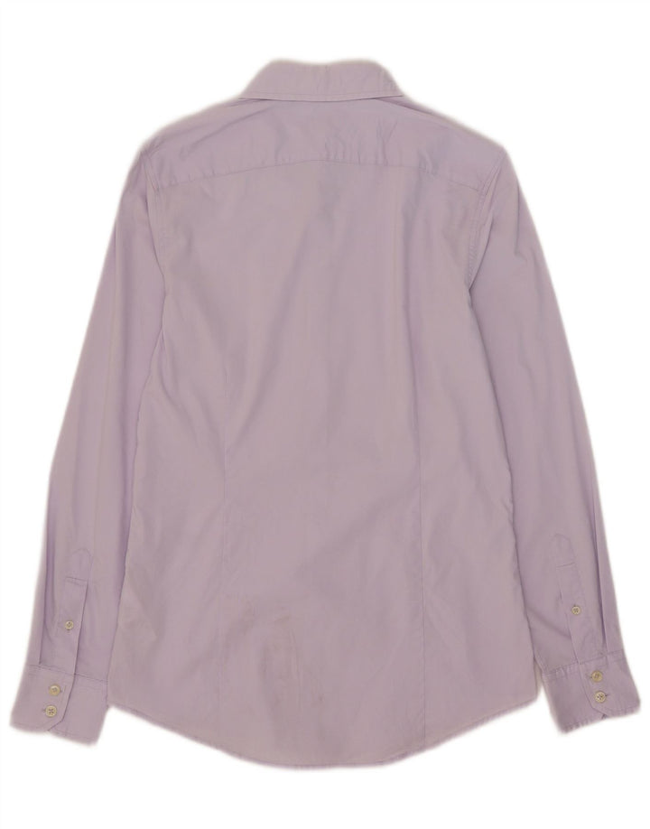 Benetton Herreskjorte Medium Lilla Bomuld