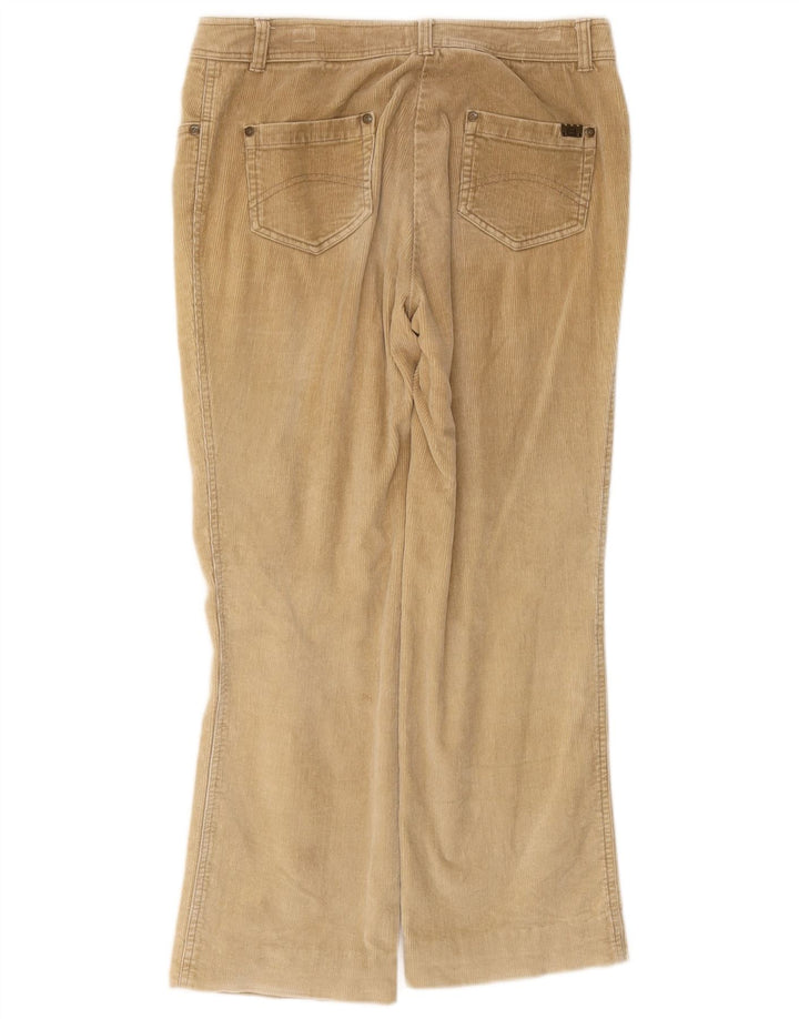 Sergio Tacchini Dame Bootcut Corduroy Bukser IT 42 Medium W32 L26 Beige