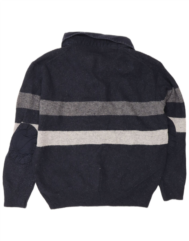 Marks & Spencer Herre Blue Harbor Polo Neck Jumper Sweater Large Navy