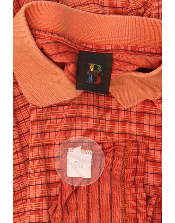 Baffo herre poloshirt IT 56 XL Orange ternet bomuld