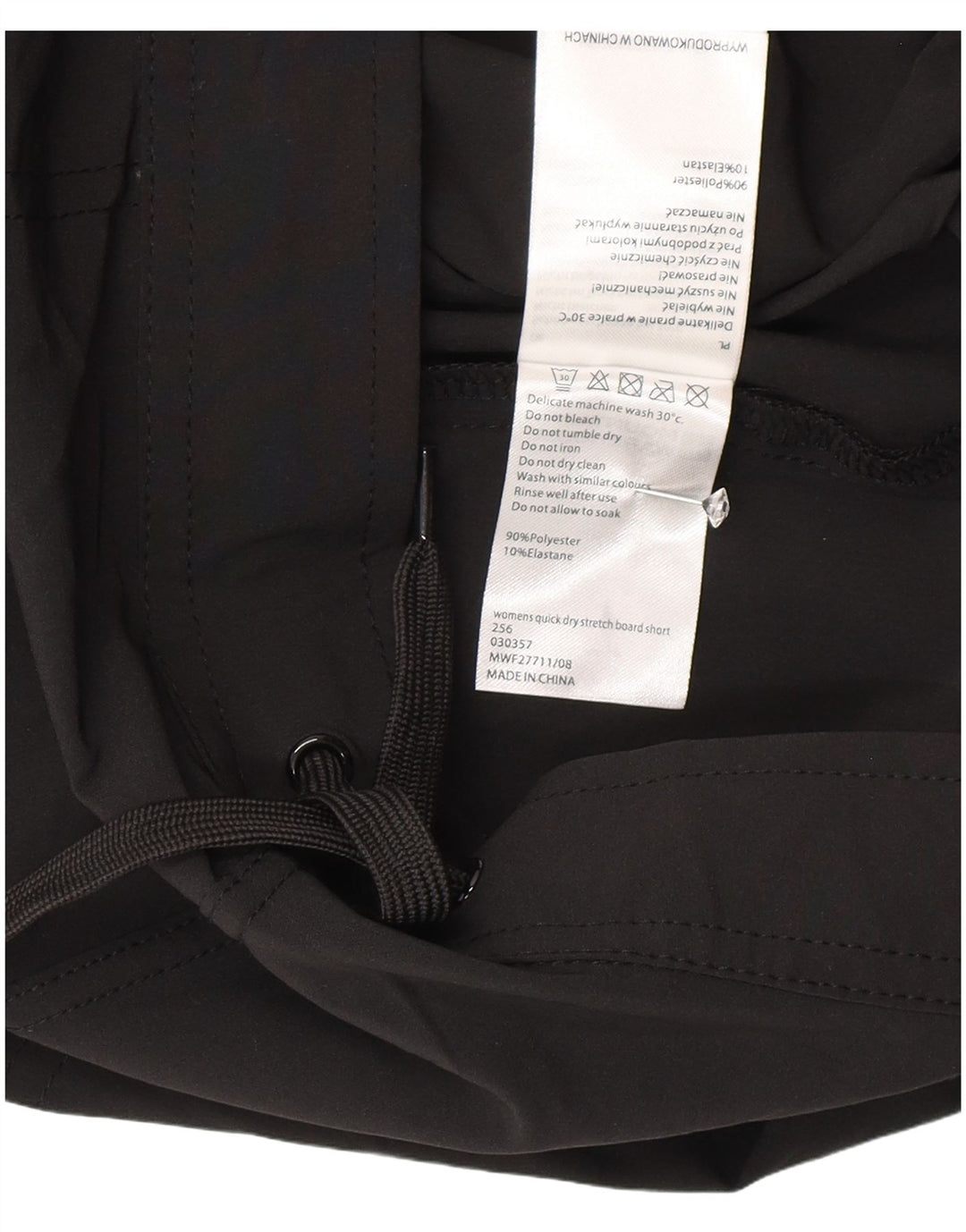 Mountain Warehouse Sportsshorts til kvinder UK 18 XL Sort Polyester