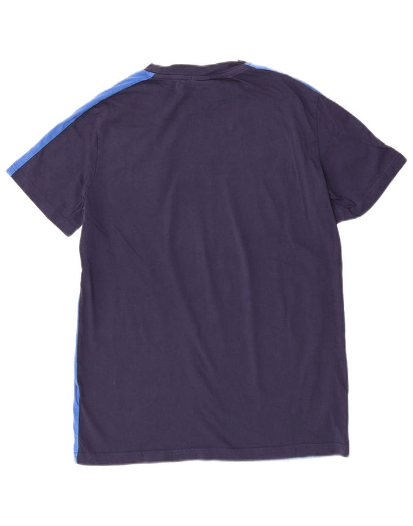 Puma Boys Italia Grafisk T-Shirt Top 15-16 år Navy Blue Colourblock