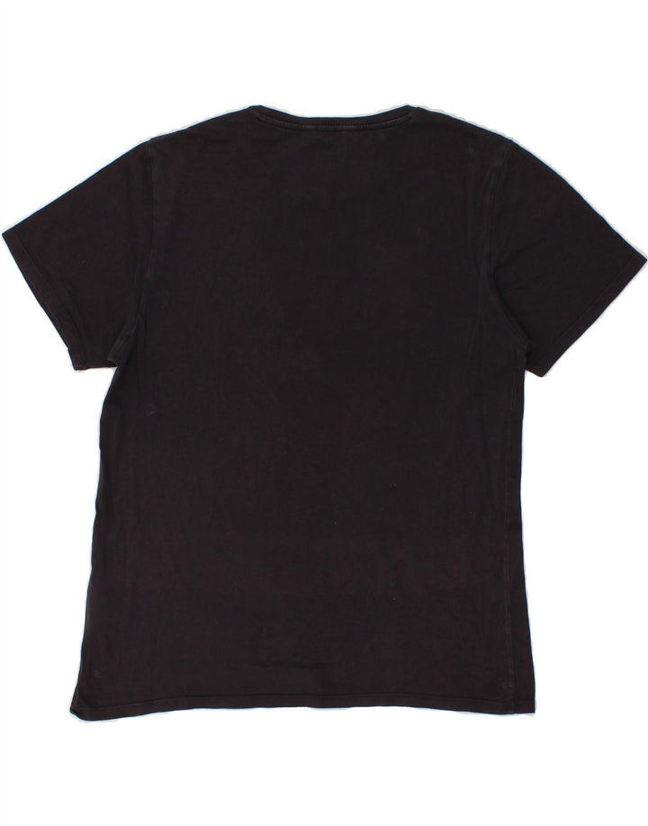 LEE Womens Graphic T-Shirt Top UK 16 Large Black Cotton Vintage Lee and Second-Hand Lee from Messina Hembry 