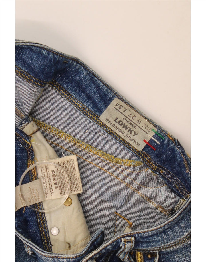 Diesel Dame Lowky Slim Jeans W27 L29 Blå Bomuld