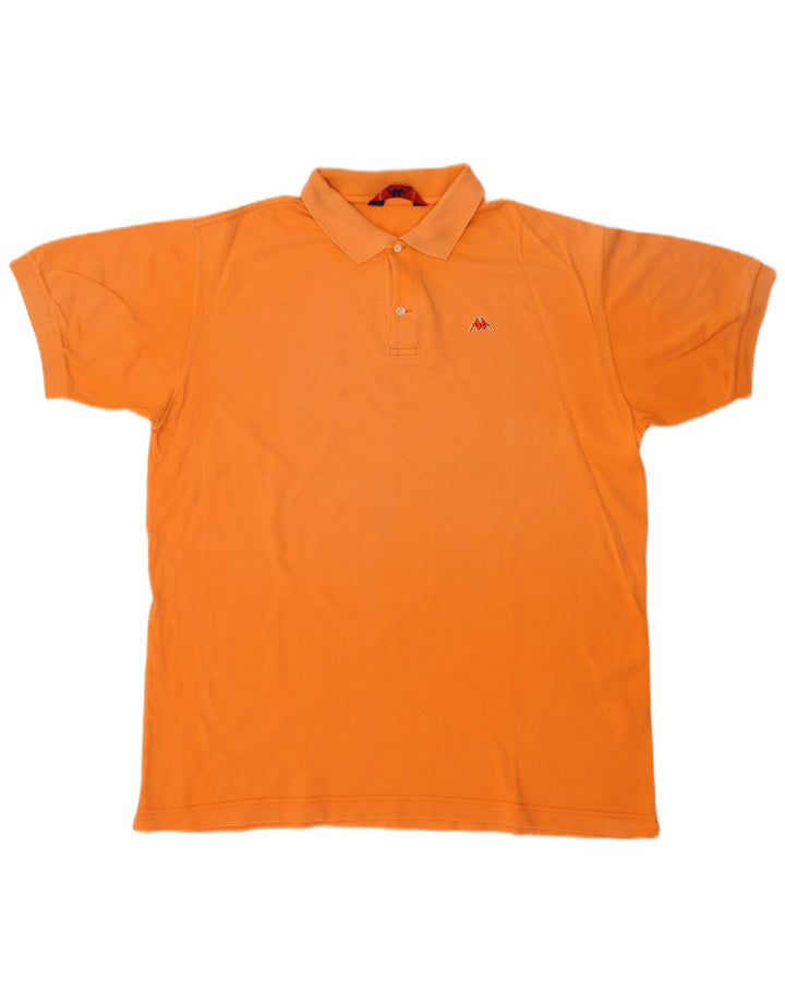 Kappa herre poloshirt XL orange bomuld