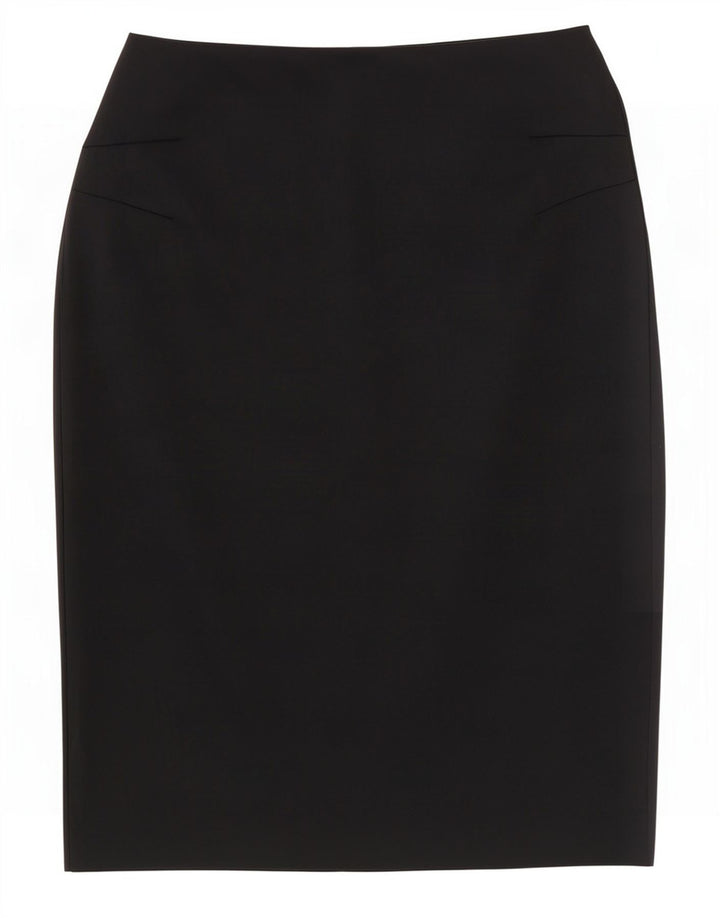 Marks & Spencer Dame St. Michael Pencil Skirt UK 8 Small W26 Black