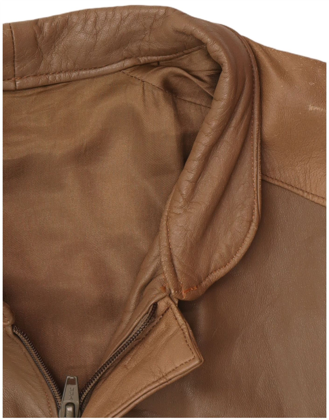 Vintage herre læderjakke UK 38 Medium Brown