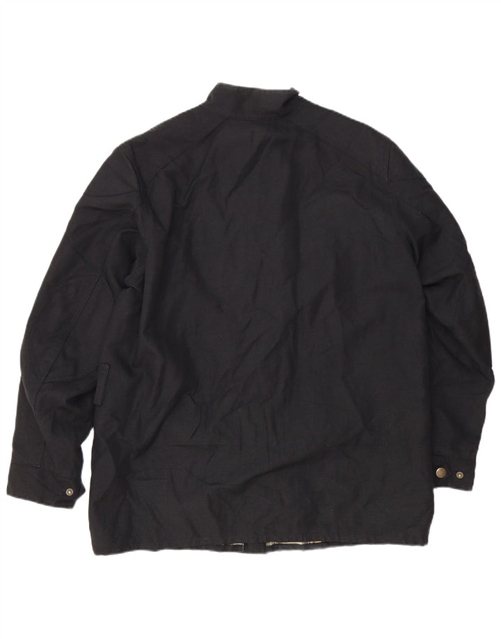 BELSTAFF Herre Utility Jacket UK 38 Medium Sort Bomuld