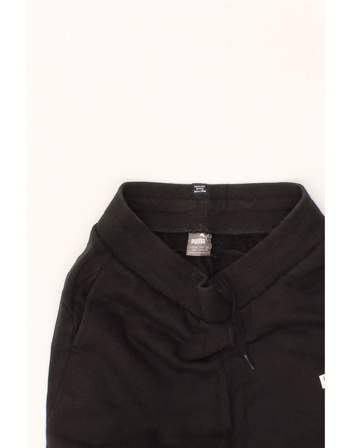 PUMA Boys Tracksuit Trousers Joggers 9-10 Years Medium  Black Vintage Puma and Second-Hand Puma from Messina Hembry 