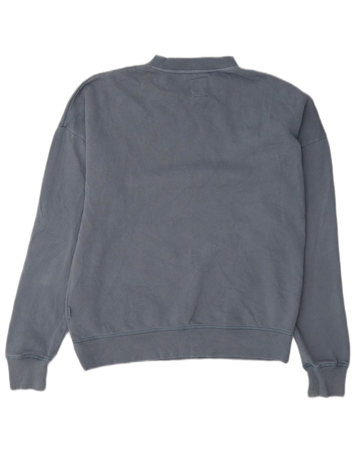 Billabong Dame Sweatshirt Jumper US 6 Medium Blue Cotton