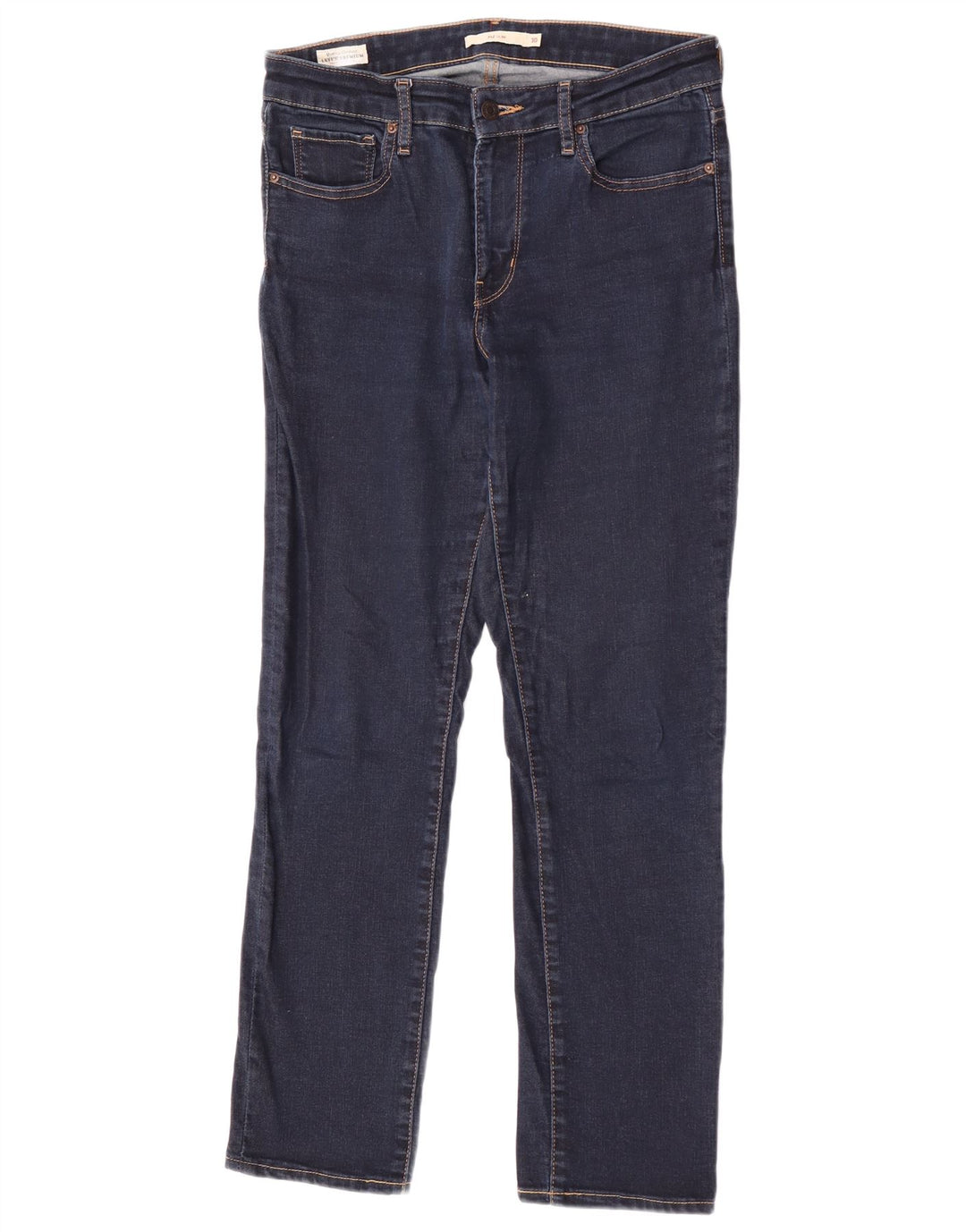 Levi's Dame 712 Slim Jeans W30 L32 Marineblå Bomuld