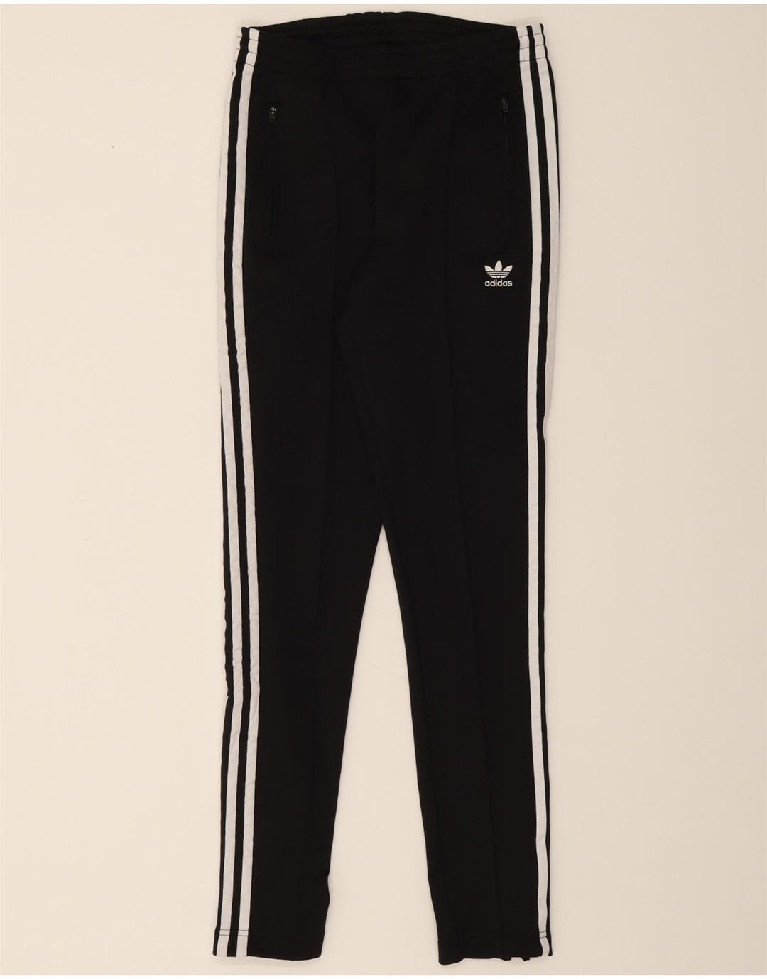 ADIDAS Womens Leggings UK 6 XS Black Polyester Vintage Adidas and Second-Hand Adidas from Messina Hembry 
