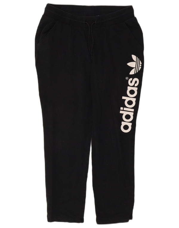 Adidas Graphic Tracksuit Bukser til kvinder UK 18 XL Sort bomuld