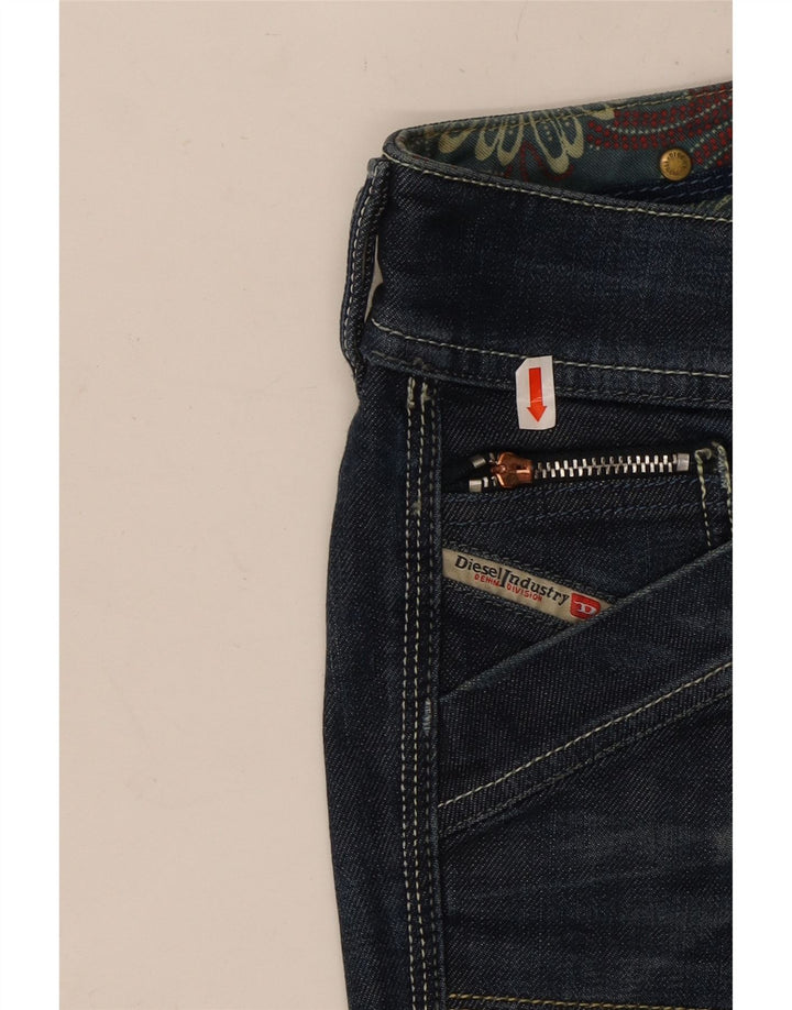 DIESEL Dame Reckfly Bootcut Jeans W26 L32 Marineblå Bomuld