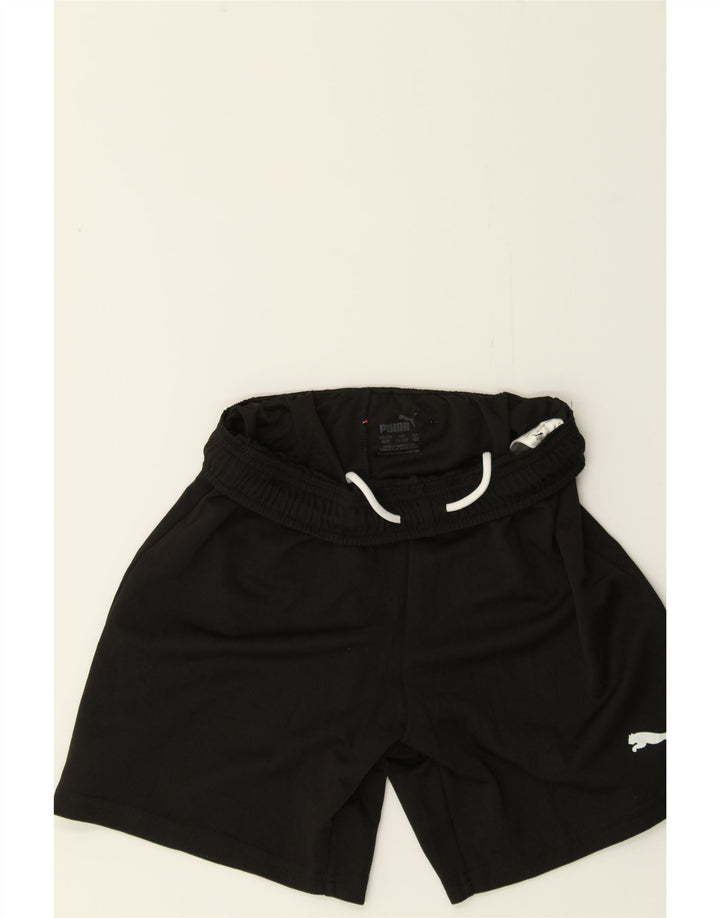 PUMA Boys Sport Shorts 12-13 Years  Black Polyester Vintage Puma and Second-Hand Puma from Messina Hembry 