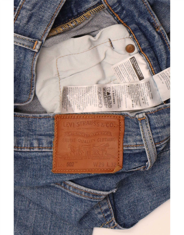 Levi's Herre 502 tilspidsede jeans W29 L32 blå bomuld