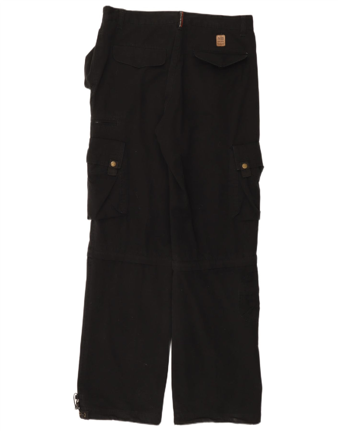 Vintage Straight Cargo bukser til mænd W33 L33 Sort