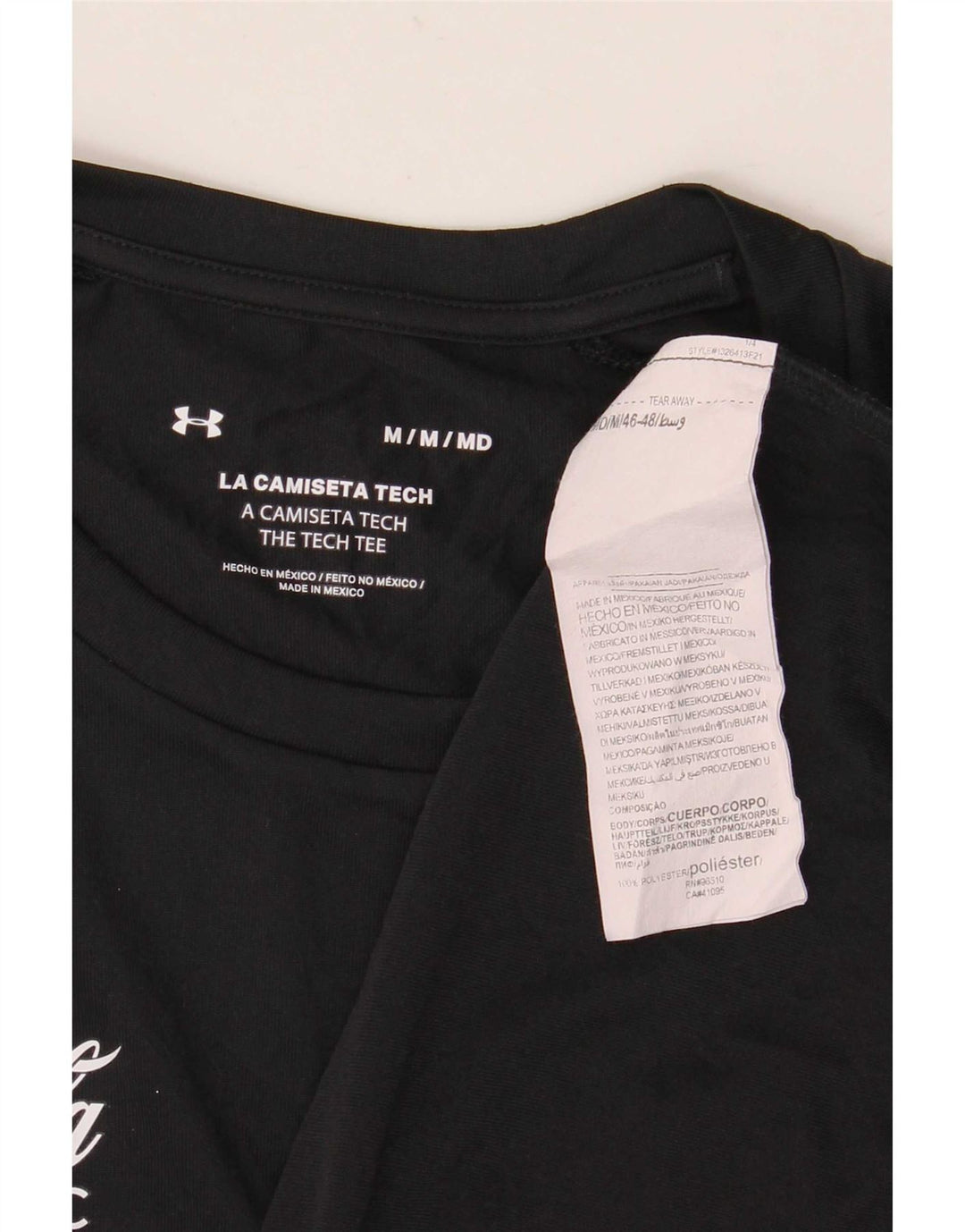 Under Armour Herre grafisk T-shirt Top Medium Sort Polyester