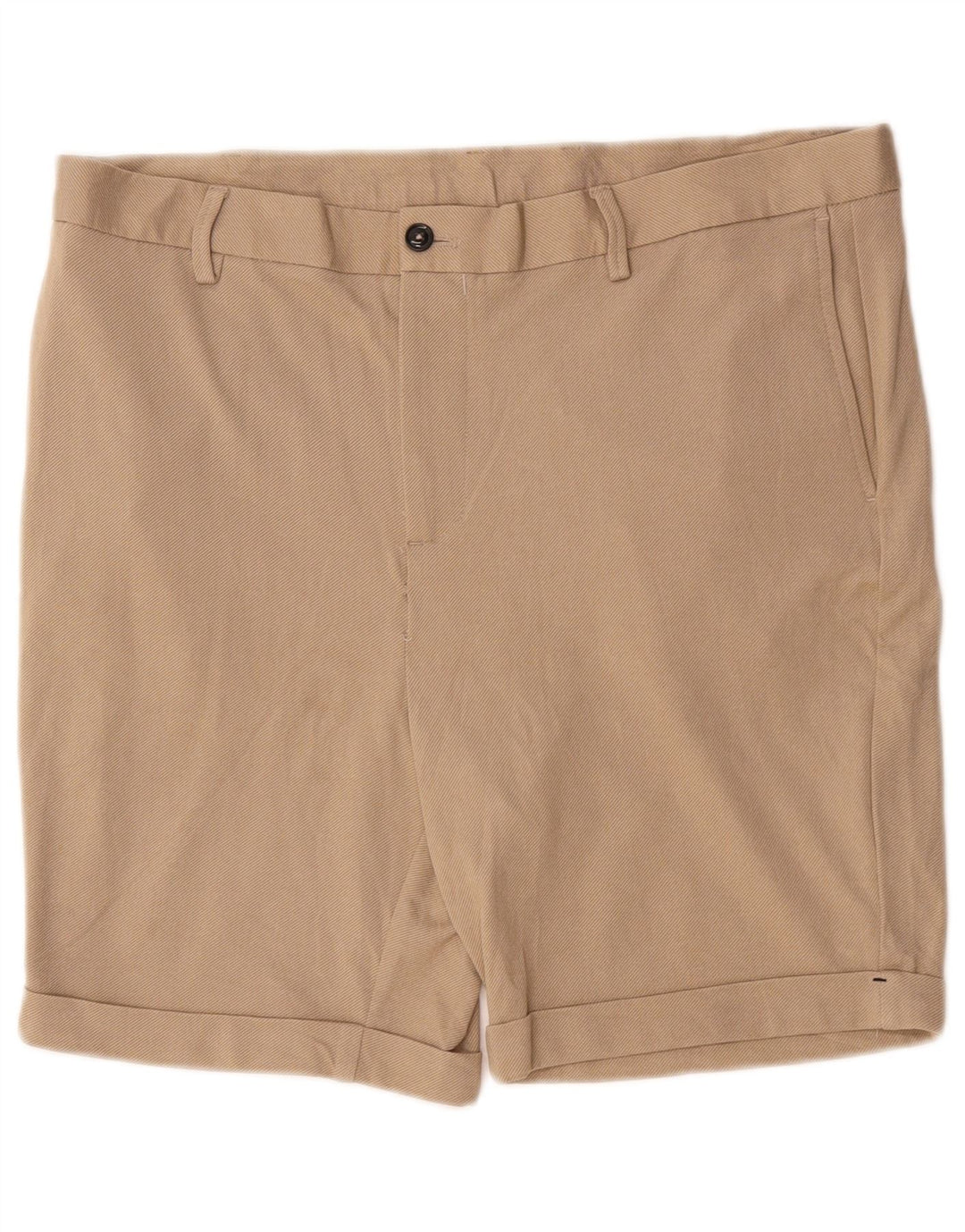 Zara Herre Chino Shorts EU 44 Large W34 Beige Viscose